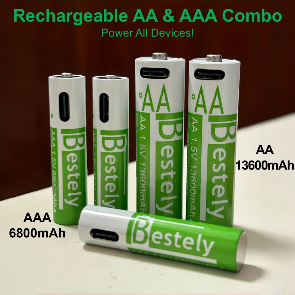 Mouse Charging Pad - Long-lasting AA and AAA Lithium Batteries