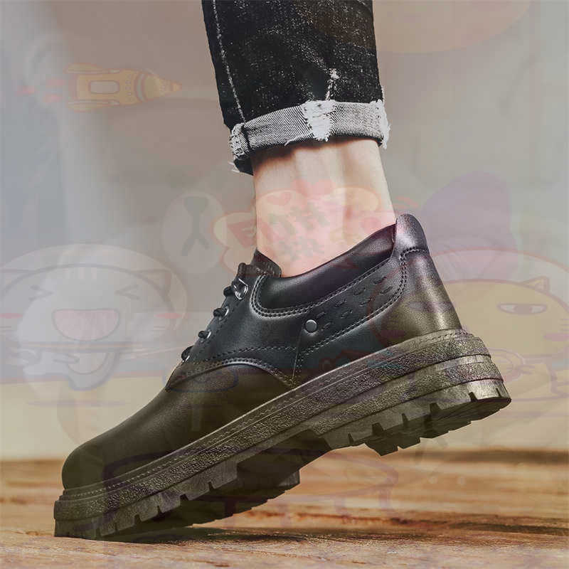 Top Tech Accessories - Dark Natural Leather Fashion Trainers Tennis