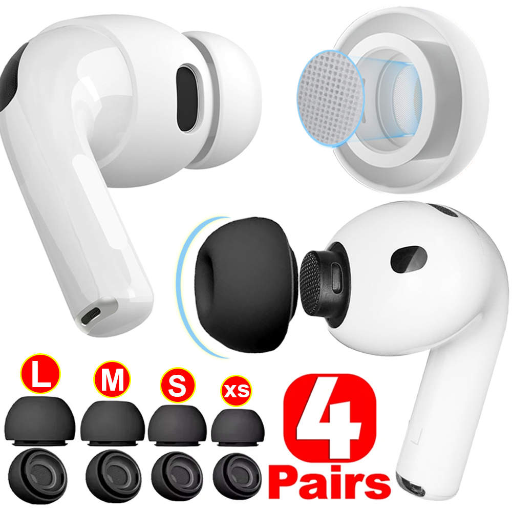 Power Bank Wireless - 4/1Pairs Silicone Ear Tip Protective Earbuds