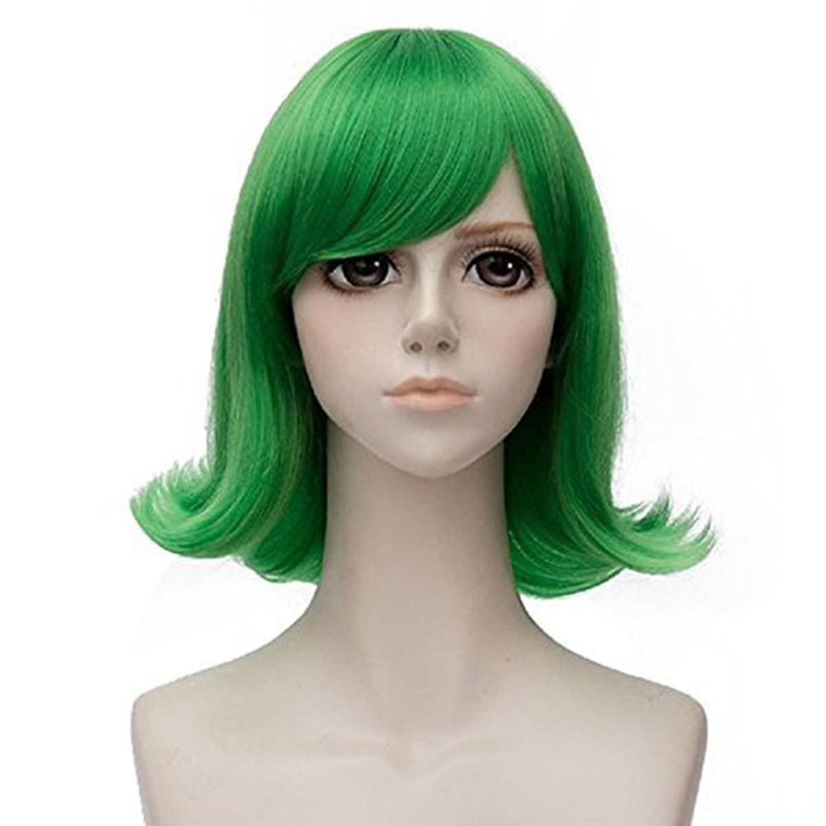 Tech Accessories For Men - Short Green Wavy Cosplay Wigs Green