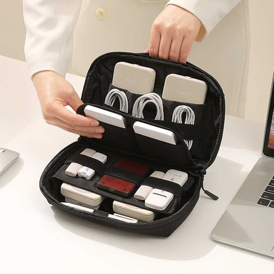 Tech Accessories Gifts For Men - Portable Travel Cord Organizer Electronic Storage