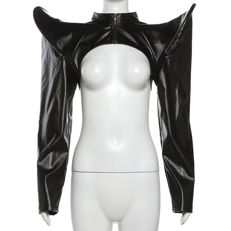 Tech Wear Accessories - 2024 Women Y2k Pu Leather Jackets
