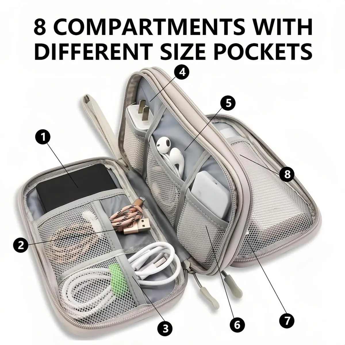 Waterproof Travel Cable Organi - Tech Accessories Hard Case review and price