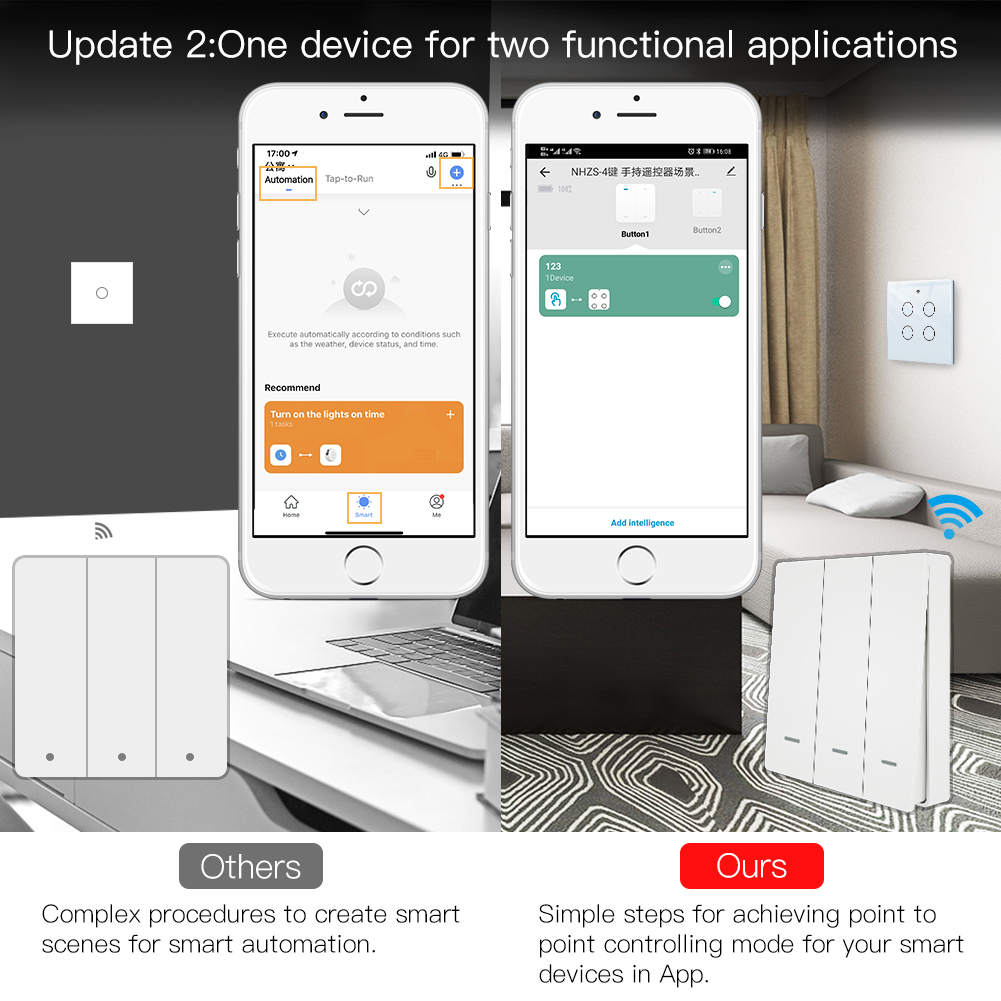 MOES Tuya ZigBee Scene Switch  - Power Bank Wireless review and price