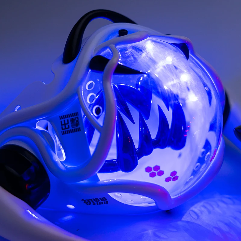 Cyberpunk-Style LED Mech Mask  - Tech Wear Accessories review and price