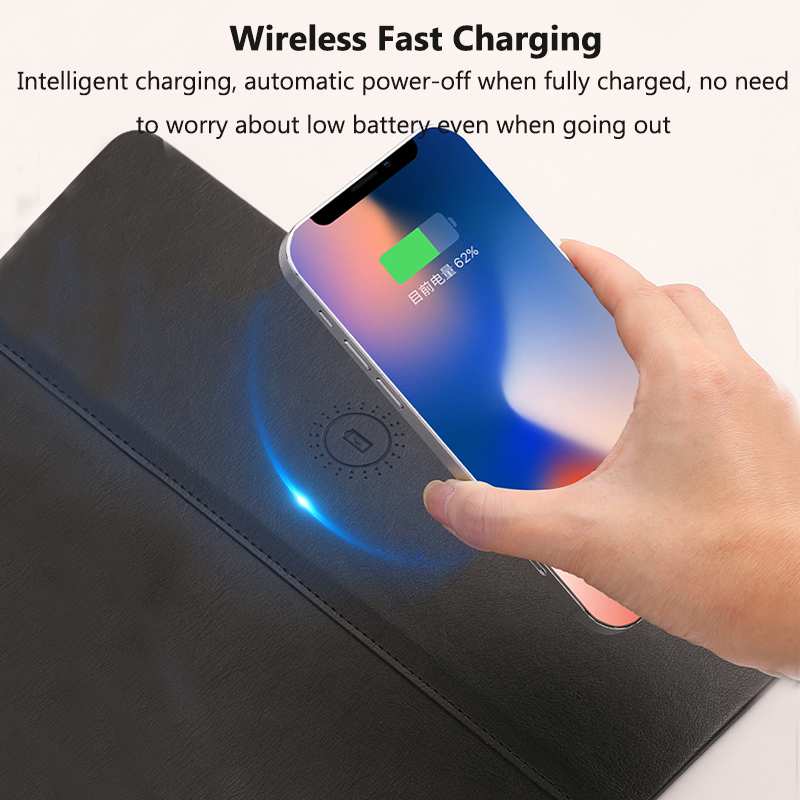 Wireless Charging PU Mouse Pad - Mouse Charging Pad review and price