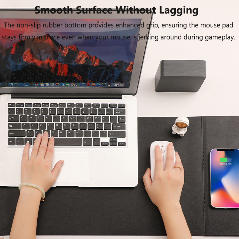Wireless Charging PU Mouse Pad - Mouse Charging Pad review and price