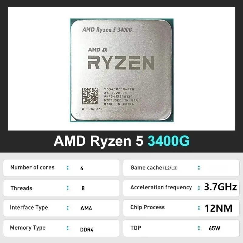 R5 3400G 100% Brand New AMD Ry - Amd Cpu Ryzen 5 review and price