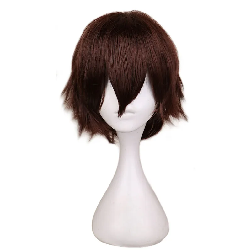 Short Dark Brown Wig for  Cosp - Tech Accessories For Men review and price