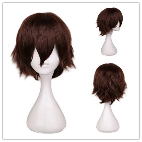 Short Dark Brown Wig for  Cosp - Tech Accessories For Men review and price