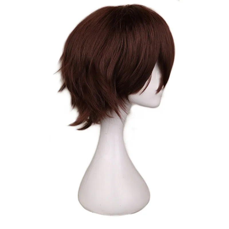 Short Dark Brown Wig for  Cosp - Tech Accessories For Men review and price