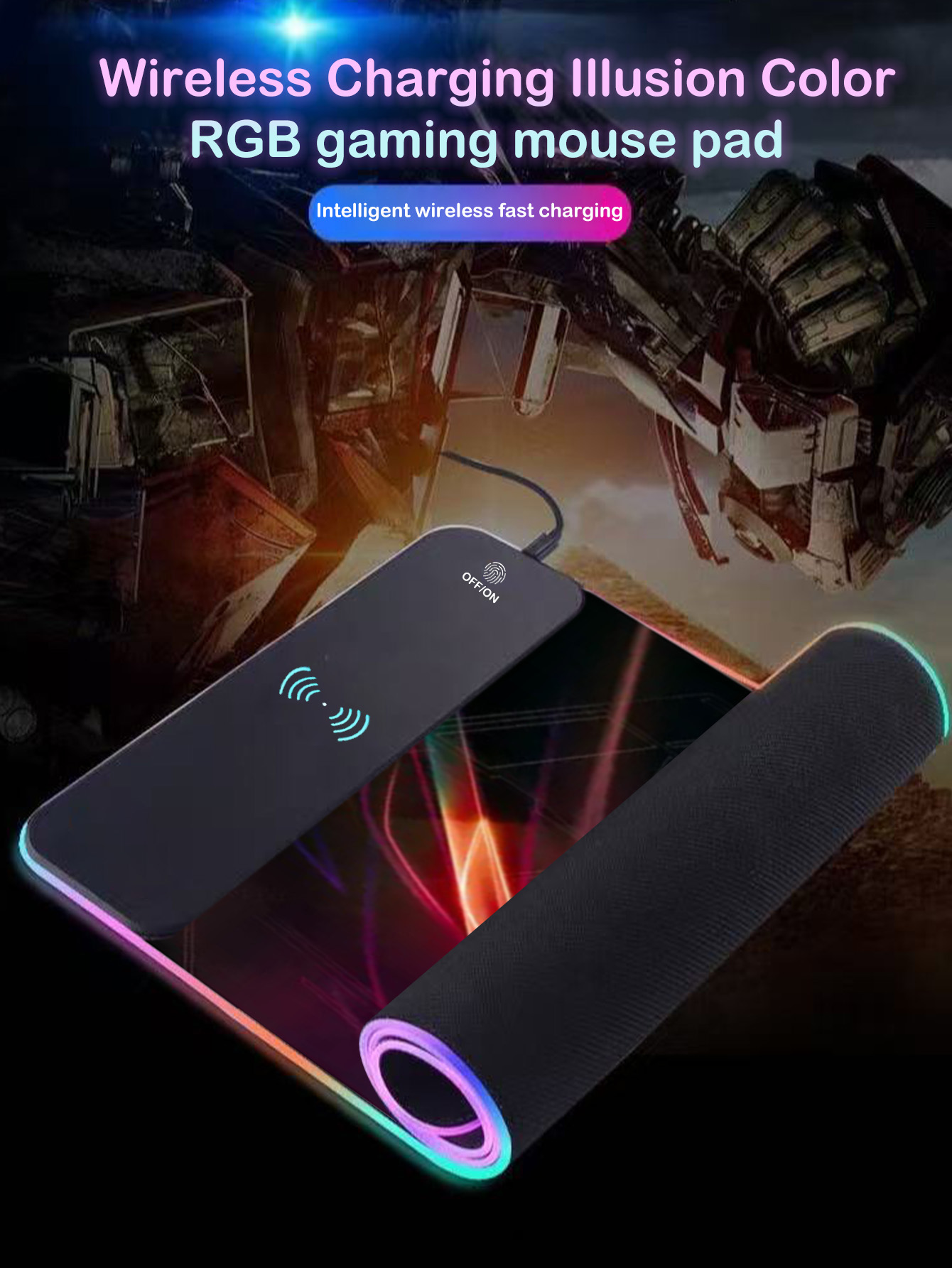 RGB Illuminated Multi-Function - Mouse Charging Pad review and price
