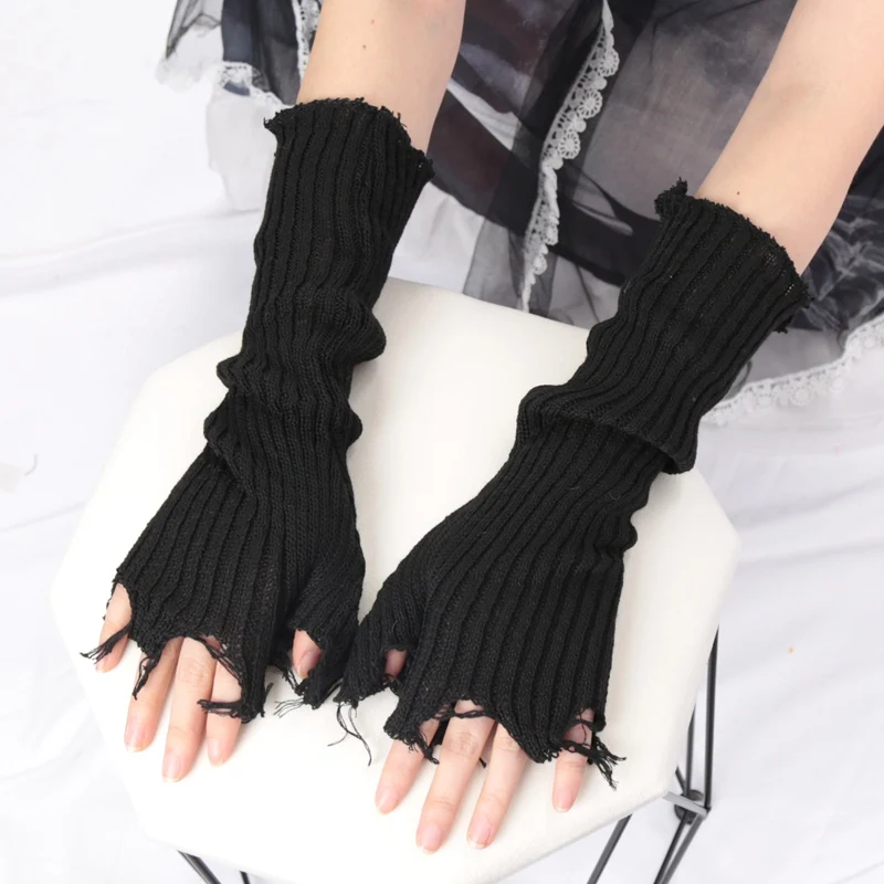 1Pair Punk Broken Unisex Glove - Tech Wear Accessories review and price
