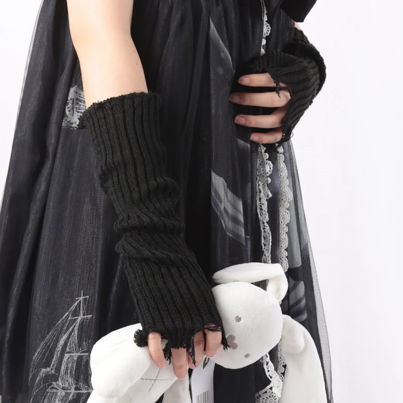 1Pair Punk Broken Unisex Glove - Tech Wear Accessories review and price