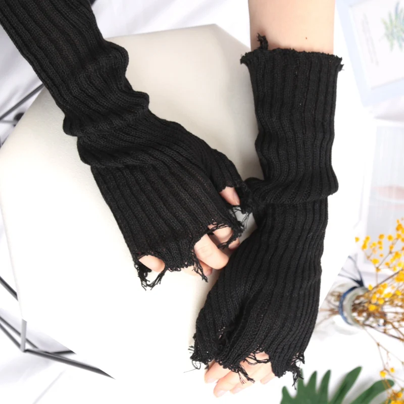 1Pair Punk Broken Unisex Glove - Tech Wear Accessories review and price