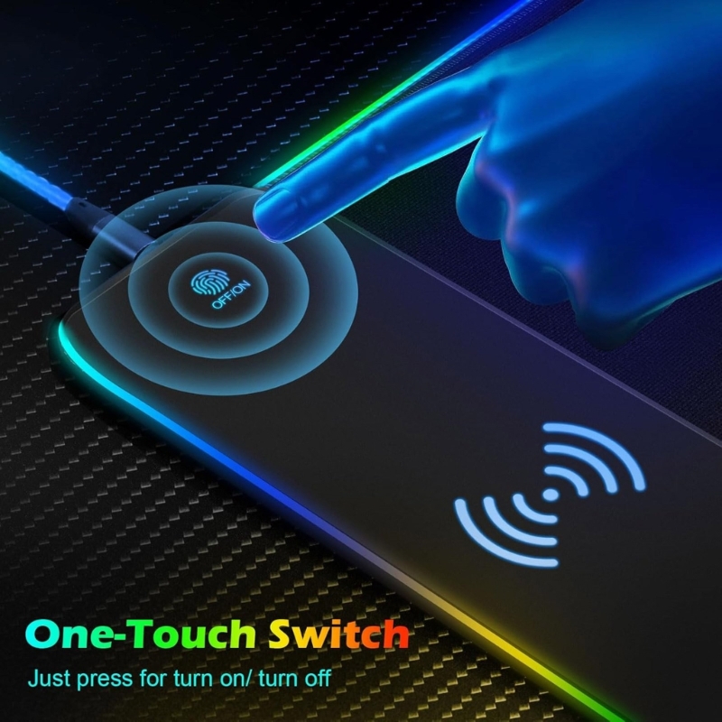 96GE LED Gaming Mouse Pad with - Mouse Charging Pad review and price