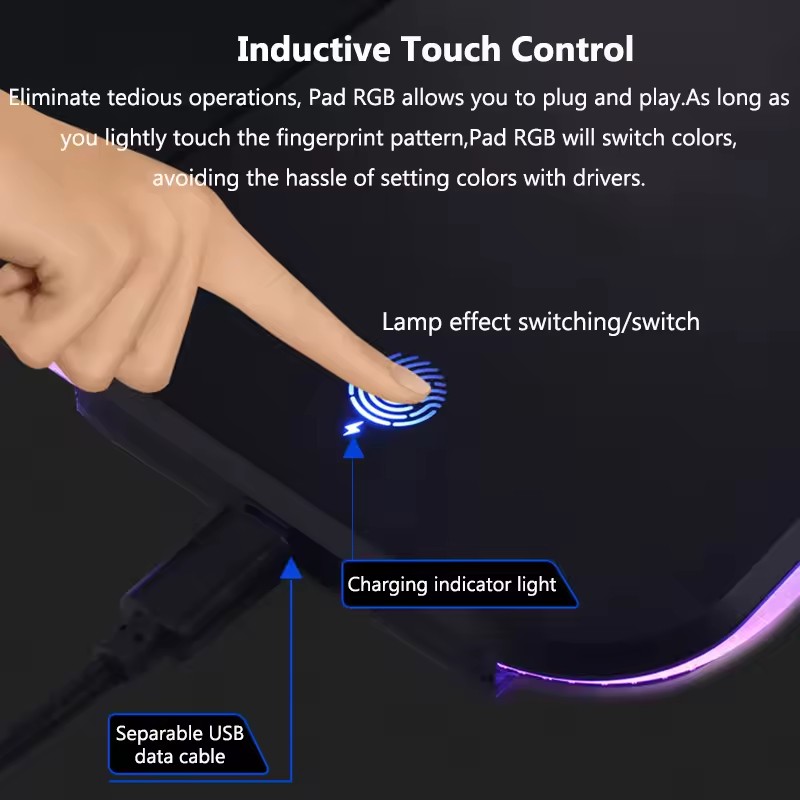 RGB mouse pad with wireless ch - Mouse Charging Pad review and price