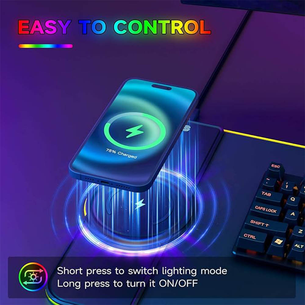 RGB mouse pad with wireless ch - Mouse Charging Pad review and price