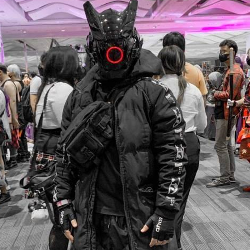 Cyberpunk LED Mask Cosplay Mas - Tech Wear Accessories review and price