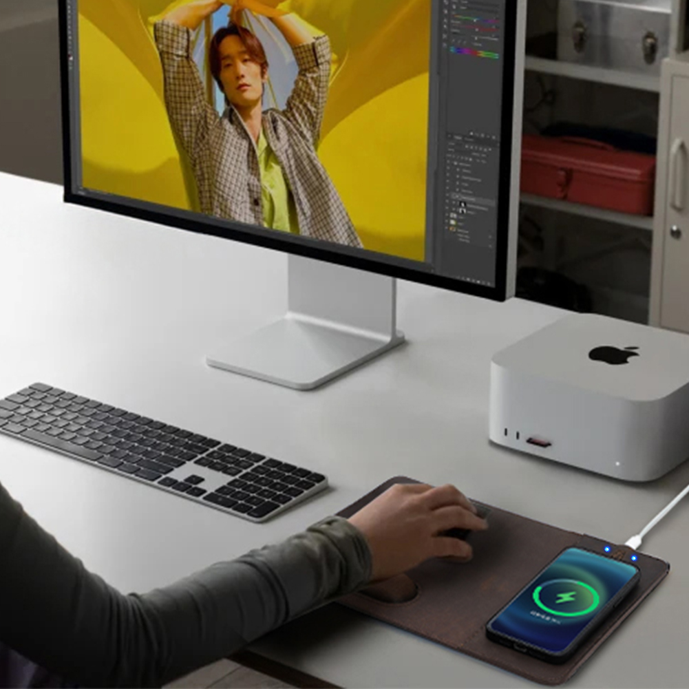 Mouse Pad with 15W Phone Wirel - Mouse Charging Pad review and price