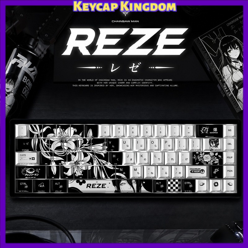 NEW Reze 5.0 Anime Keycaps Cha - Tech Gaming Accessories review and price