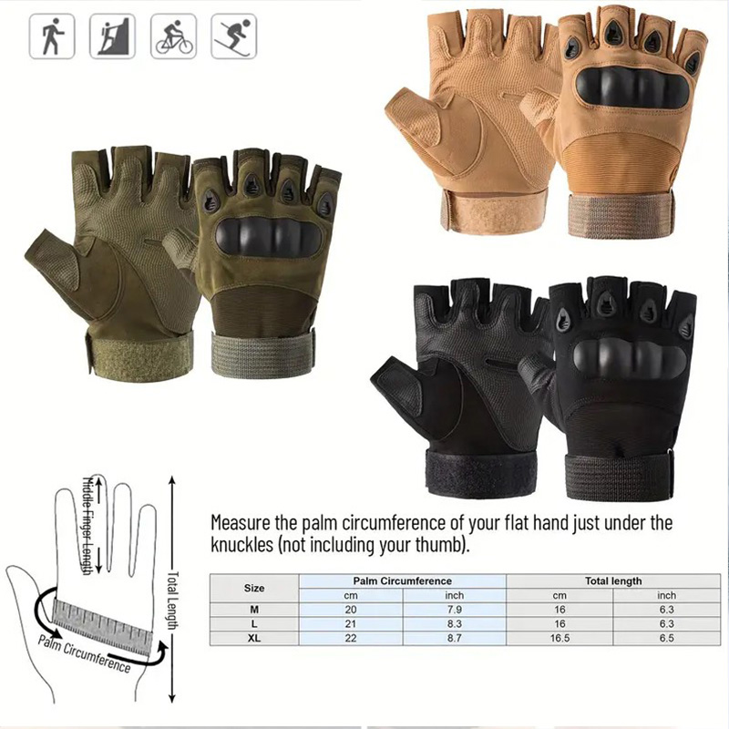 1Pair Tactical Fingerless Glov - Tech Wear Accessories review and price