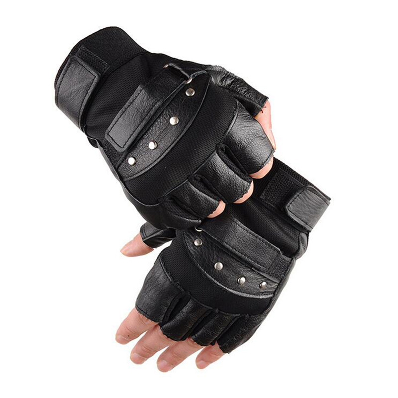 Men's Half Finger Leather Fitn - Tech Wear Accessories review and price