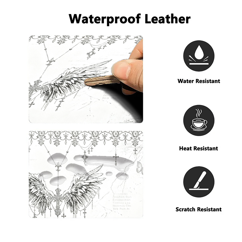 Leather Mousepad Black White A - Tech Gaming Accessories review and price