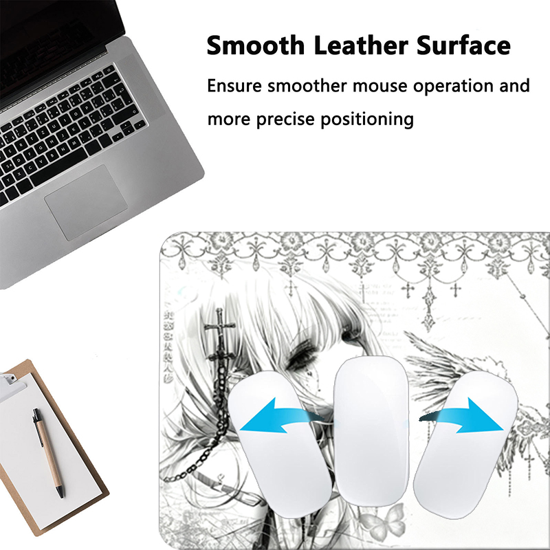 Leather Mousepad Black White A - Tech Gaming Accessories review and price