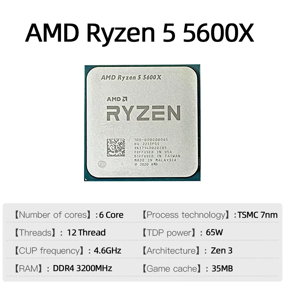 AMD Ryzen 5 5600X 7NM Processo - Amd Cpu Ryzen 5 review and price