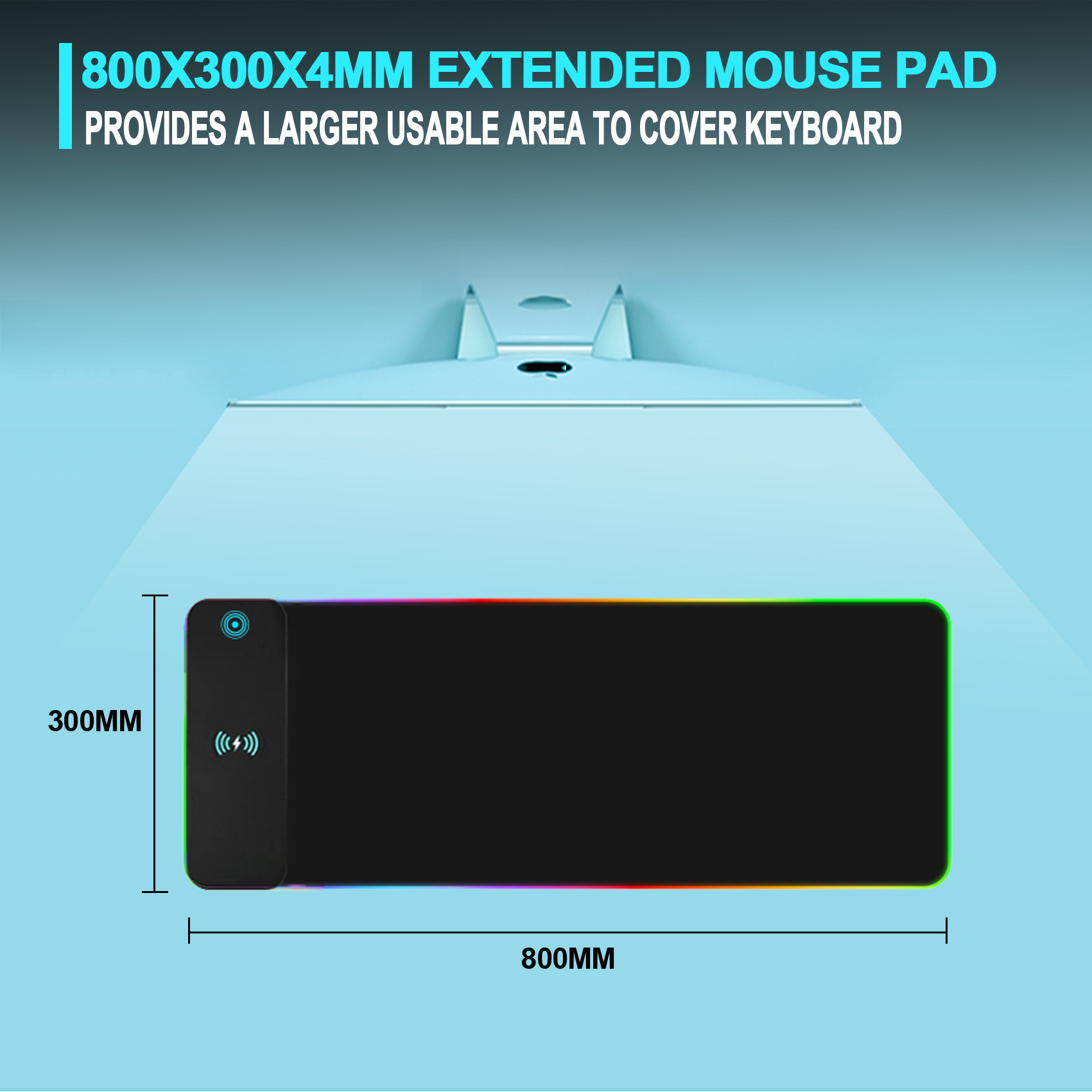Wireless Charging RGB Gaming M - Mouse Charging Pad review and price