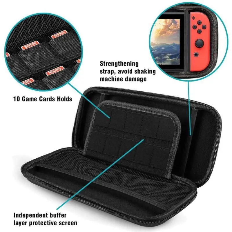 6 in 1 Kit Bags For Nintendo S - Tech Accessories Hard Case review and price